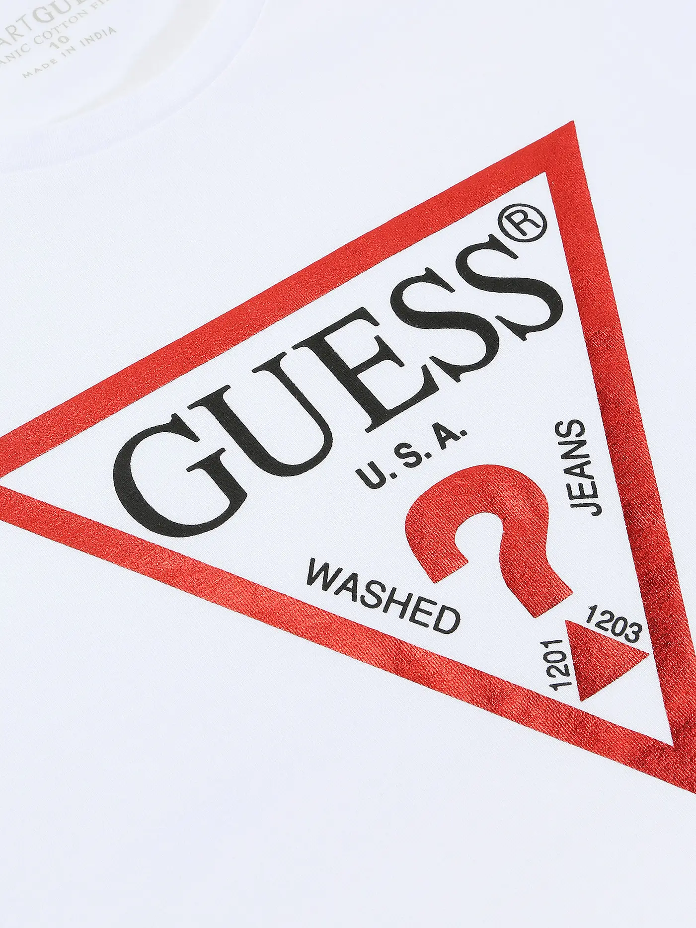 GUESS | Mädchen T-Shirt Cropped Fit | weiss